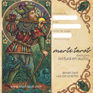 Tarjeta de regalo Tarot Evolutivo en audio